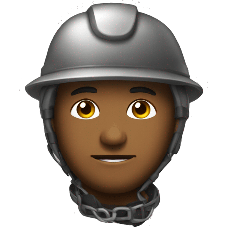 MINERO con casco emoji