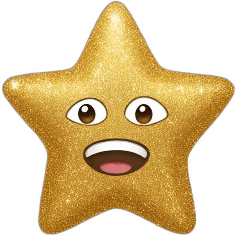 Glitter star emoji