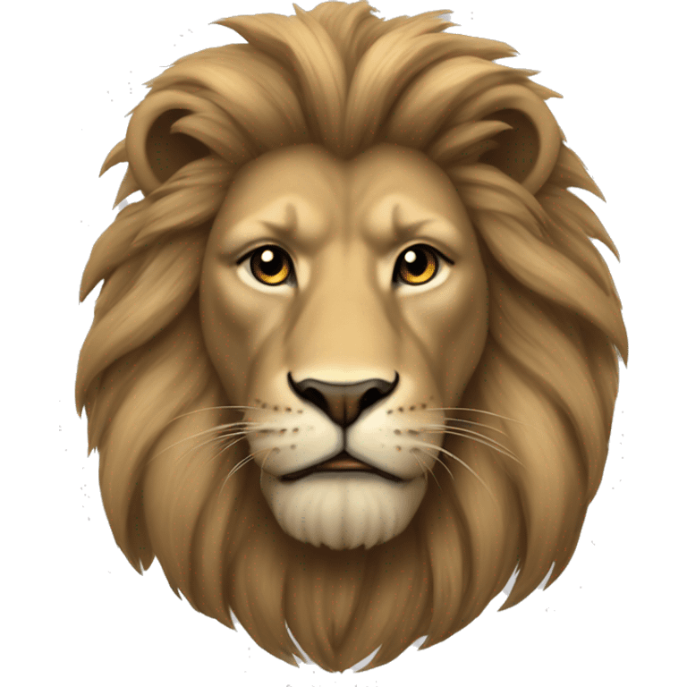 Kaslı aslan emoji