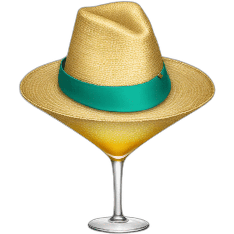 Martini hat emoji