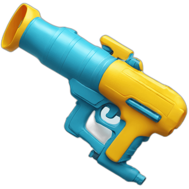 holding large water gun emoji