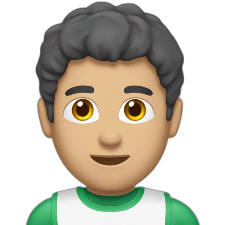 persona entrenando con mancuernas emoji