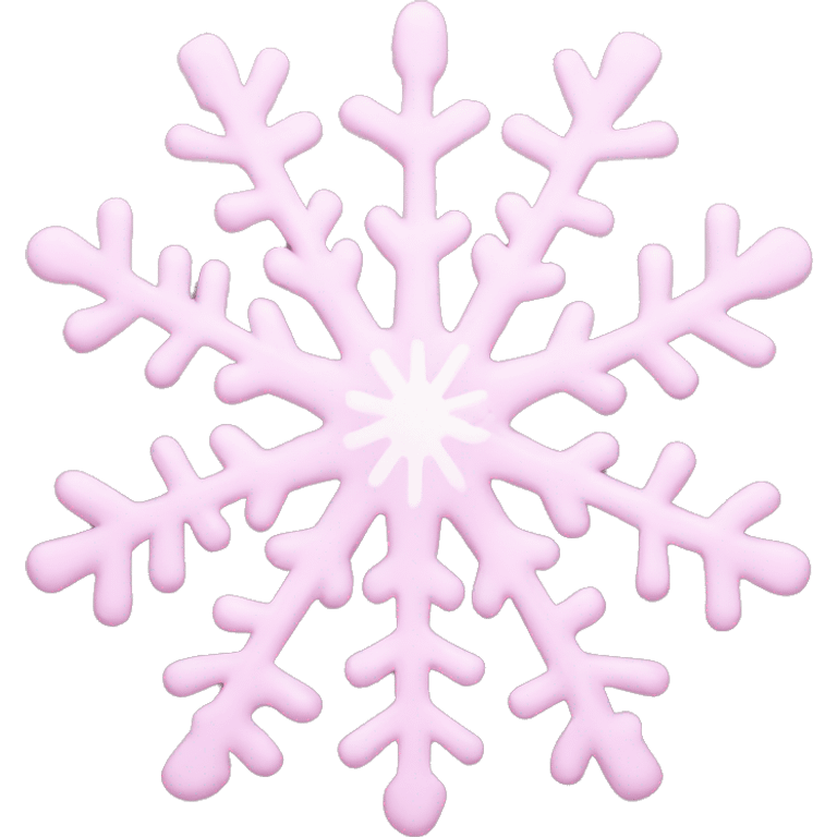 pastel pink snowflake  emoji