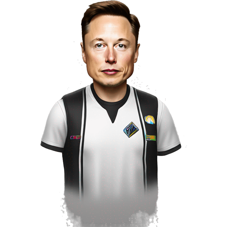 elon musk with the shirt of colo colo emoji