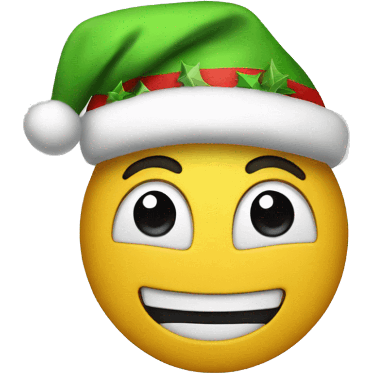 christmas smiley emoji