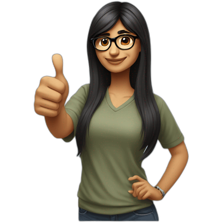 Mia Khalifa thumb up emoji