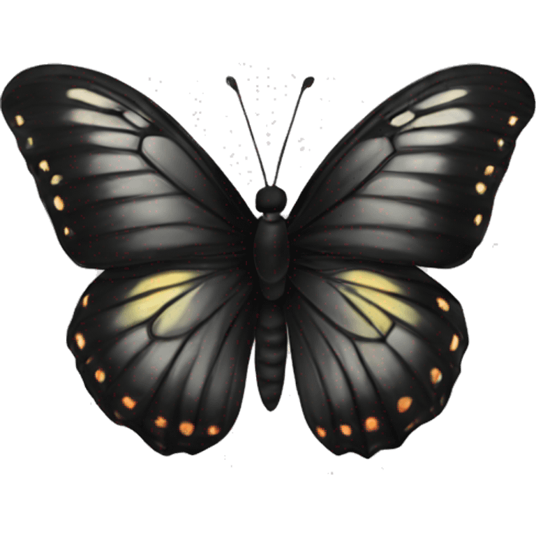 Butterfly pretty black emoji