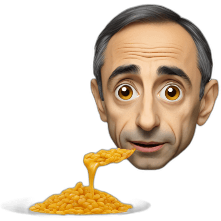 Éric Zemmour eating shit emoji