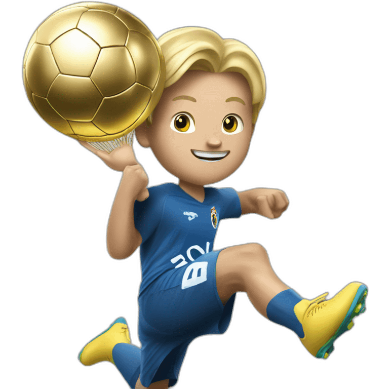 Haaland winning a ballon d'or emoji