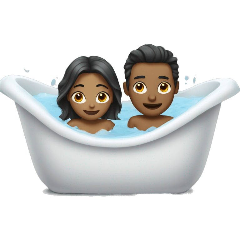 couple in tub emoji