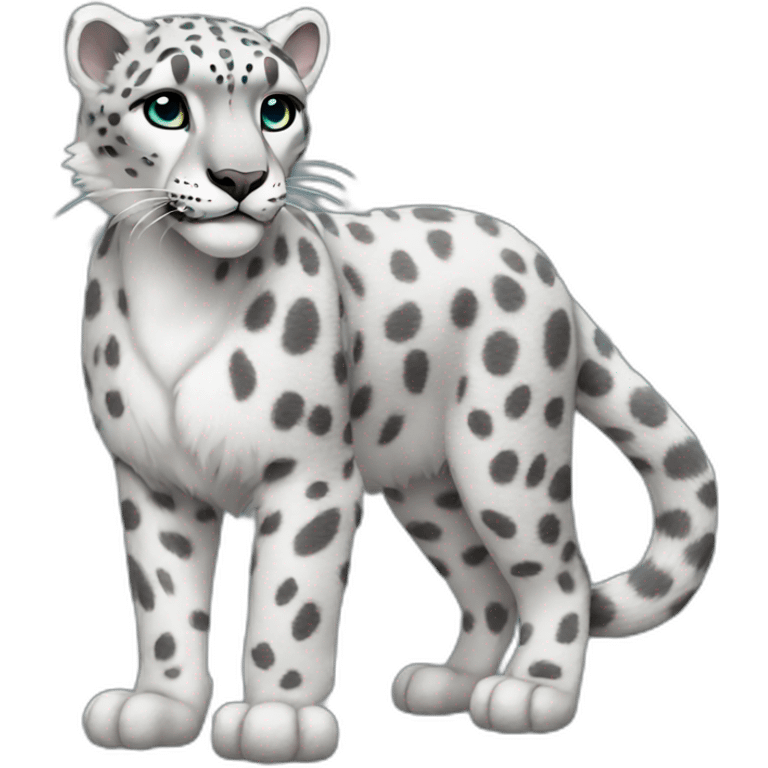 Snow Leopard Full Body emoji