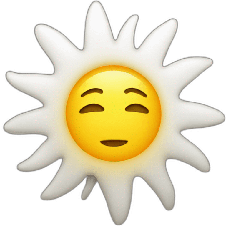 sun without face emoji