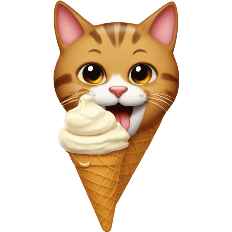 cat licking ice cream emoji