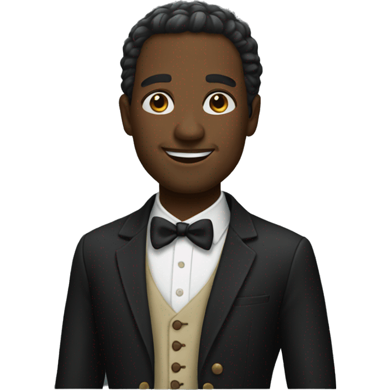 black gentleman emoji