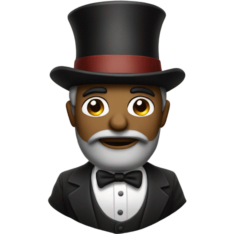 Rob with top hat emoji