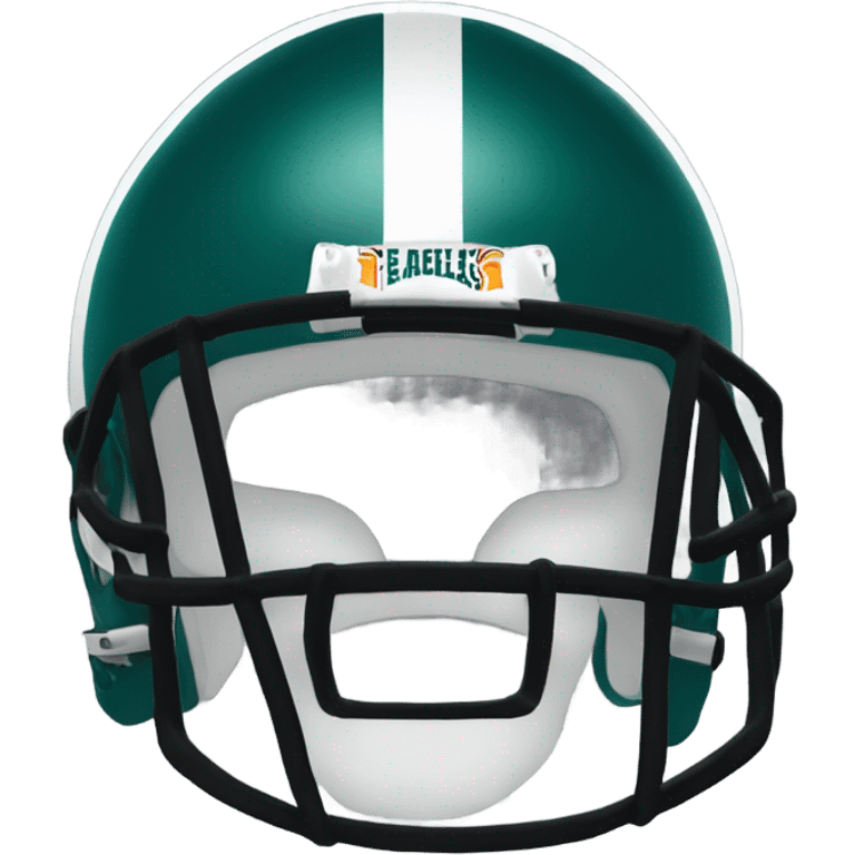 Philadelphia Eagles green football helmet  emoji