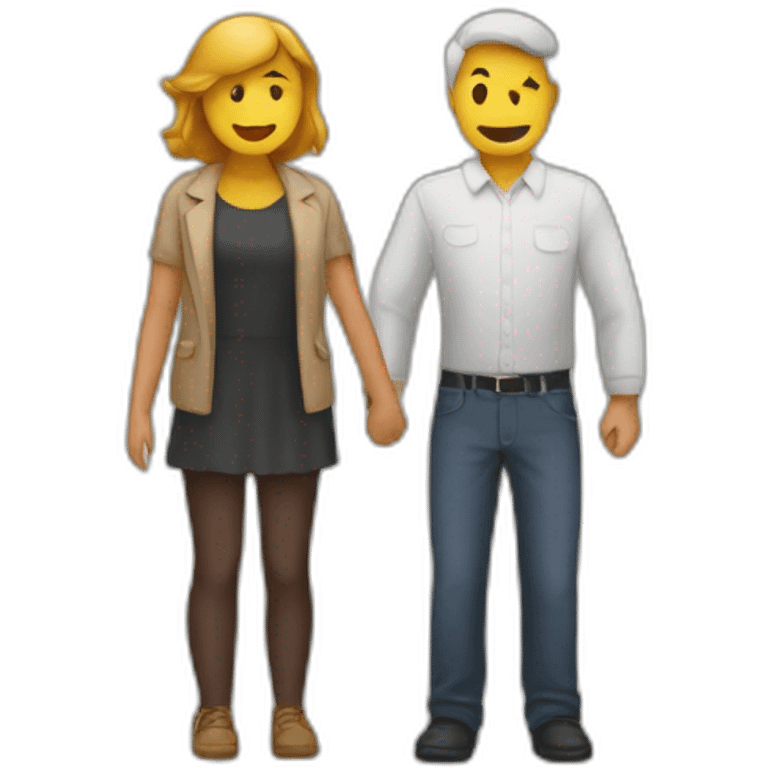 Personne qui embrasse une personne emoji