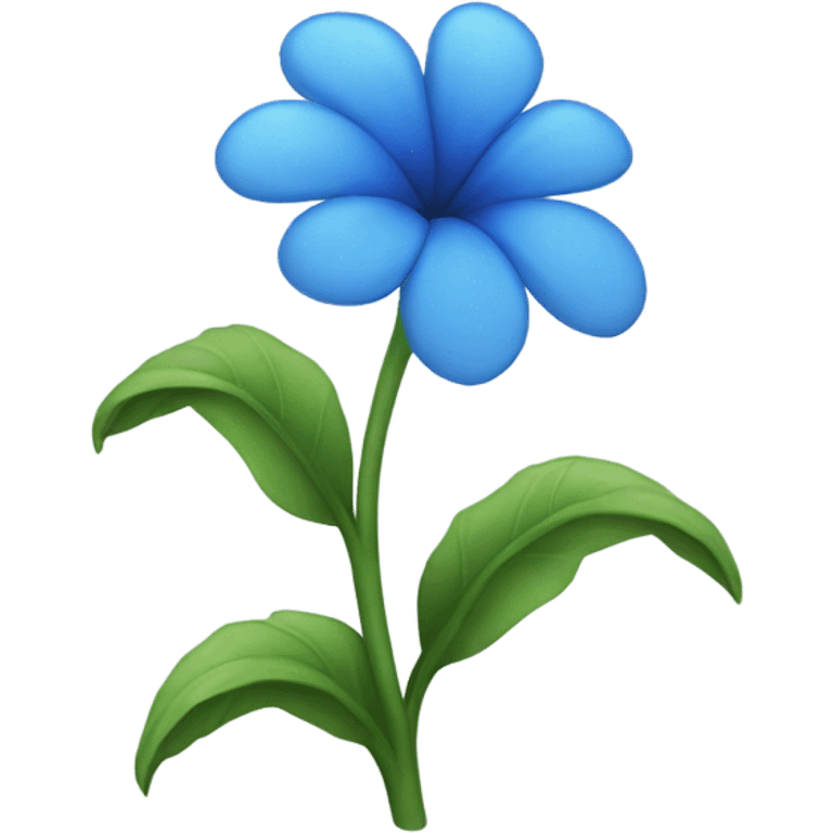 Blue flower emoji