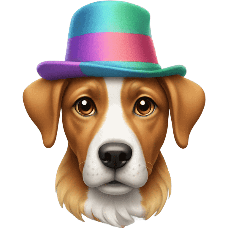 Dog with hat emoji