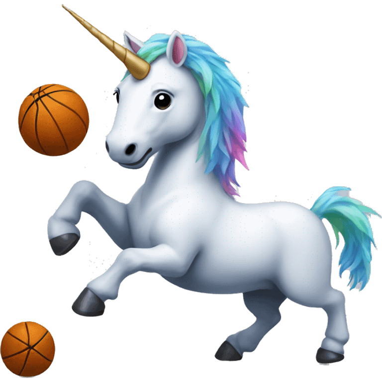 unicorn playing ball emoji