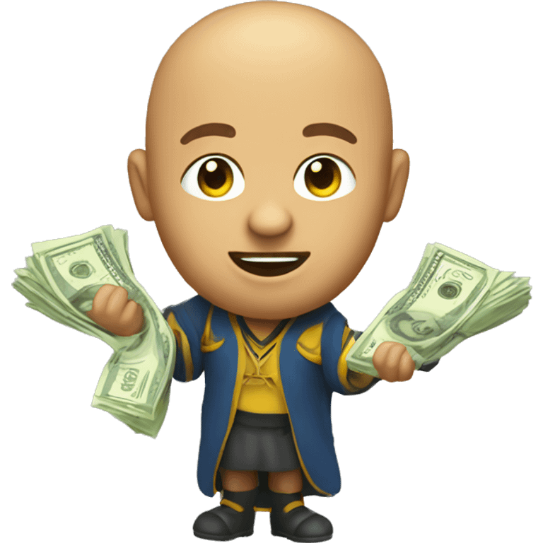 quiditch seeker with money emoji