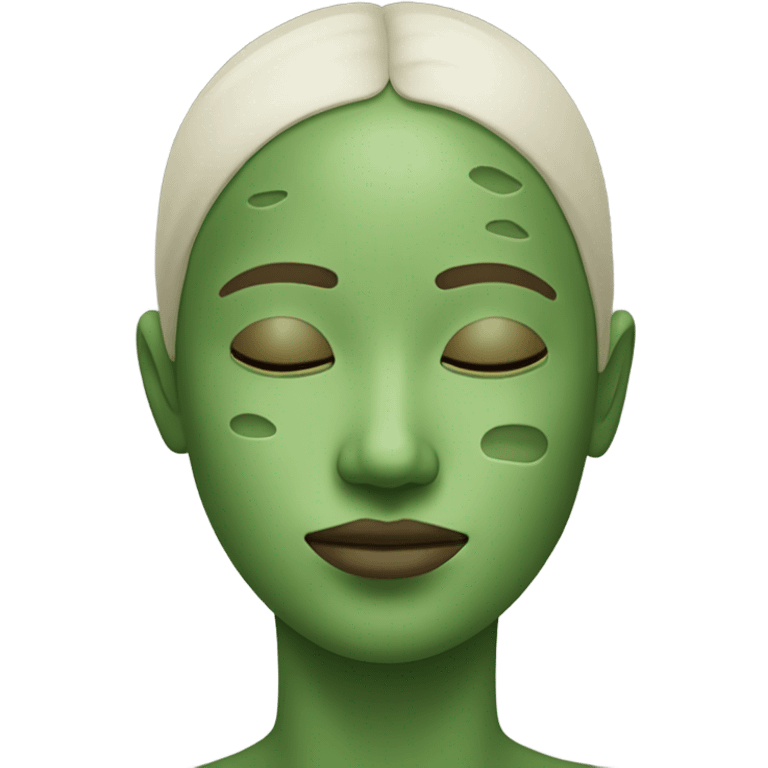 Spa face mask emoji