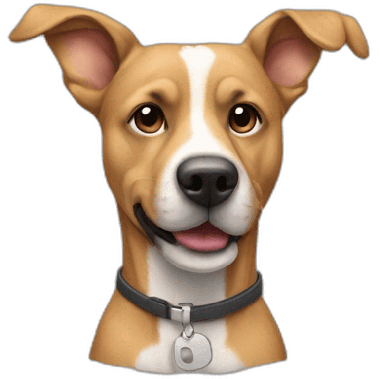 Chien sur homme emoji