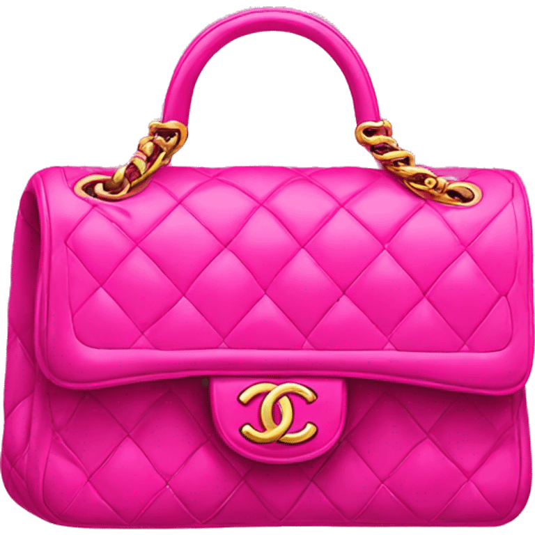 Hot pink Chanel bag emoji