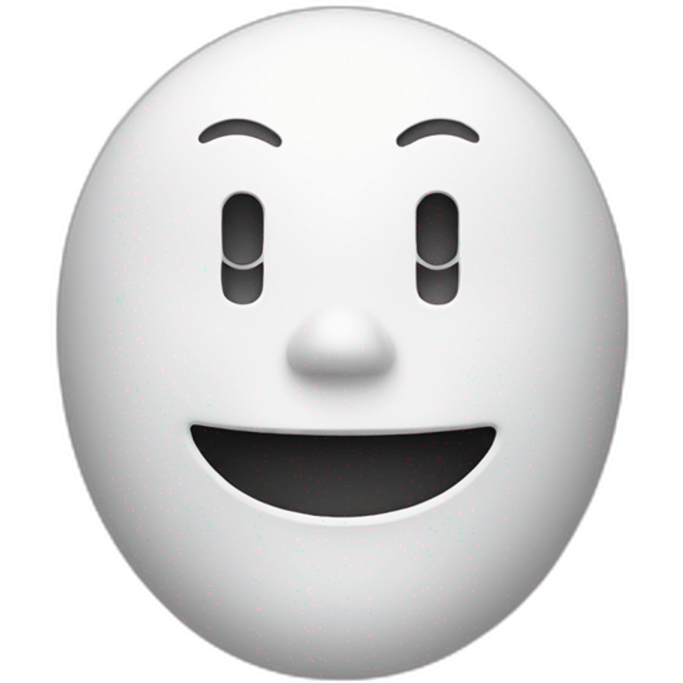 Visage bonhomme électronique emoji