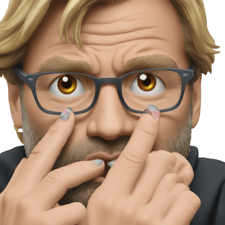 Klopp biting nails emoji