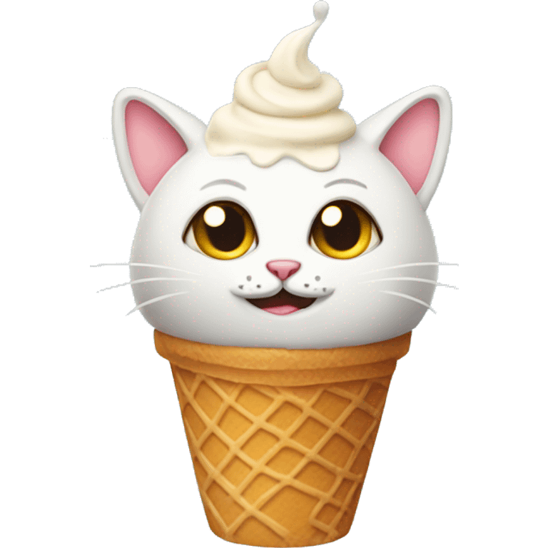 Cat ice cream  emoji