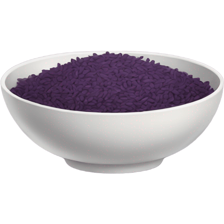 a bowl of  korean purple rice emoji