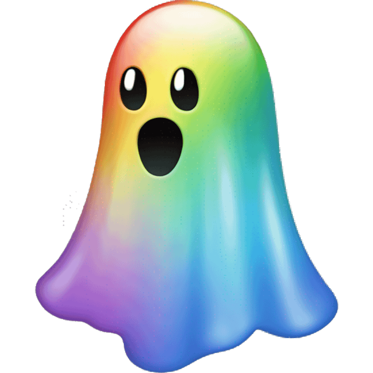 rainbow ghost emoji