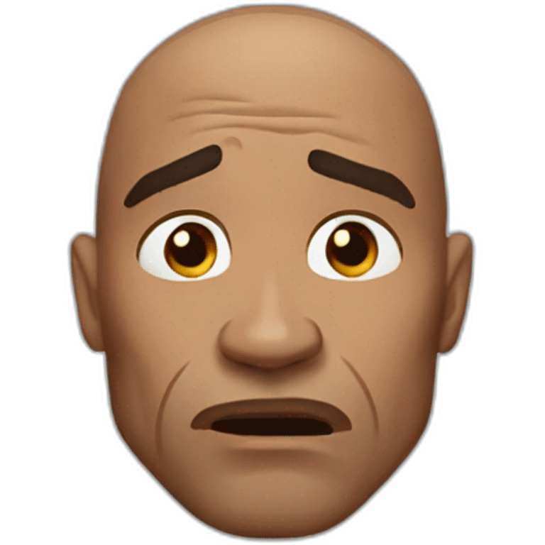 dwayne johnson crying emoji