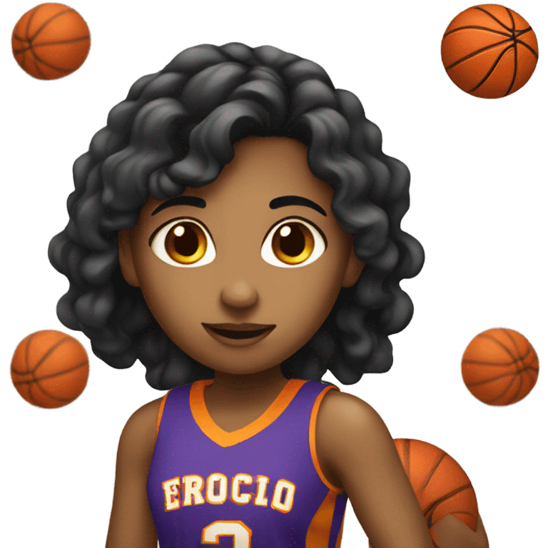 Latin girl basketball emoji