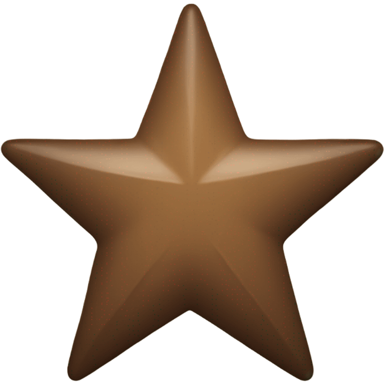 brown broken star emoji