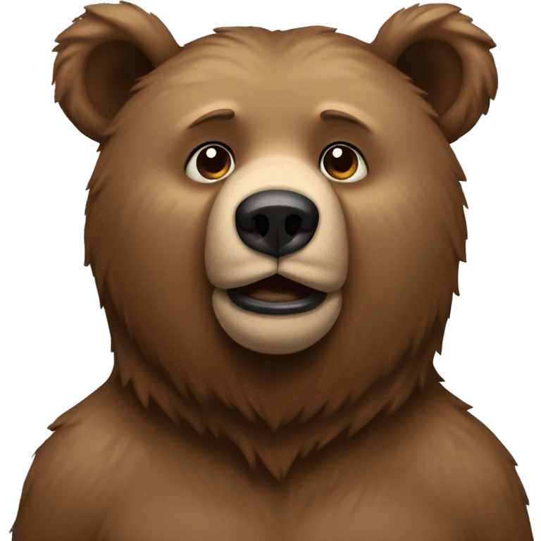 Bear with now on the ear emoji