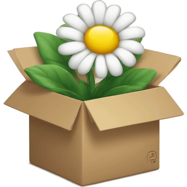 Blooms in box  emoji