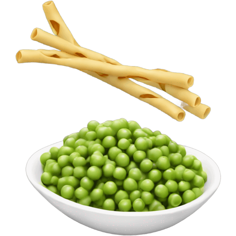 bucatini with some peas emoji