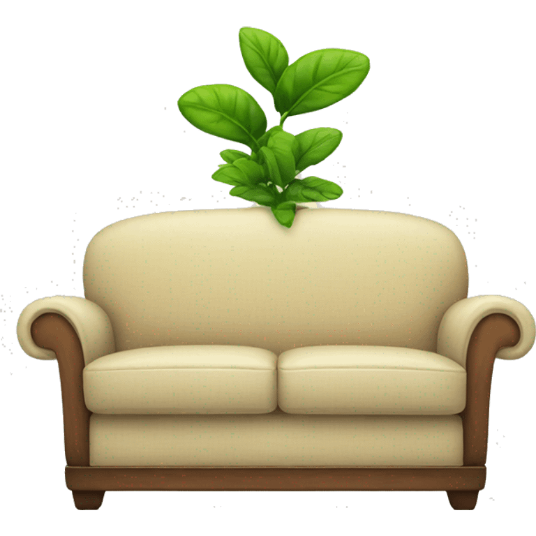 couch with a plant  emoji