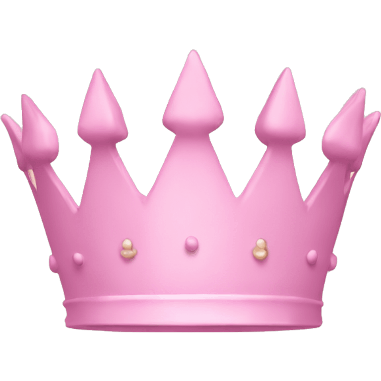 pastel pink crown emoji