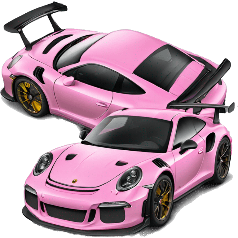 Pink Porsche gt3 rs  emoji