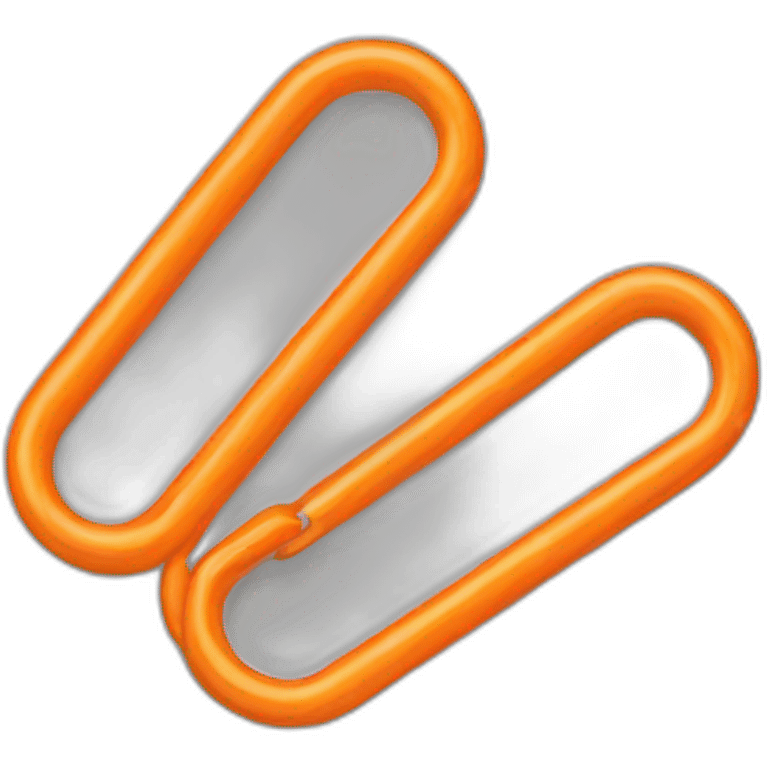 orange paper clip emoji