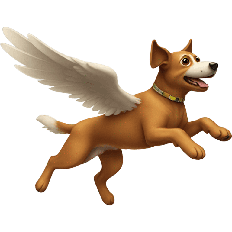 Flying dog  emoji