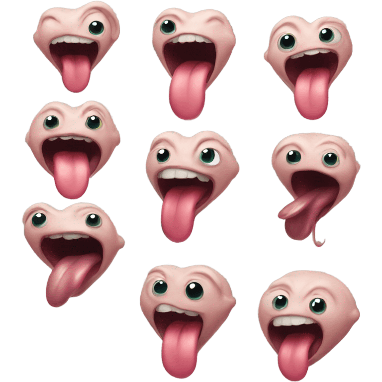 Tongue creature emoji