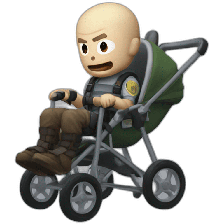 Nemesis de resident evil 3 en poussette emoji