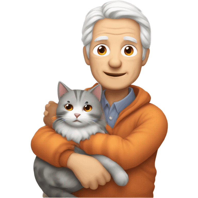 GRAMPA WITH A CAT emoji