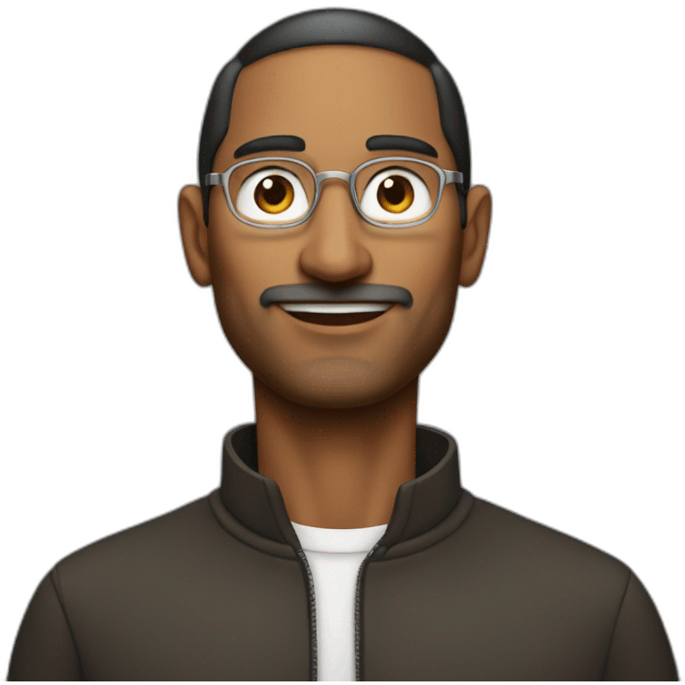 brown man that looks rich like steve jobs emoji