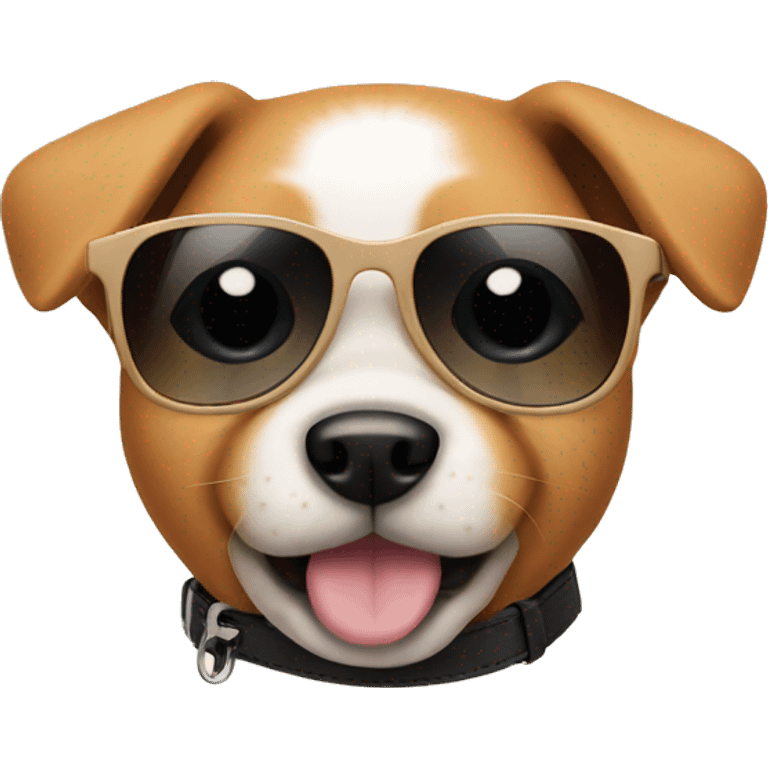 puppy with sunglasses emoji