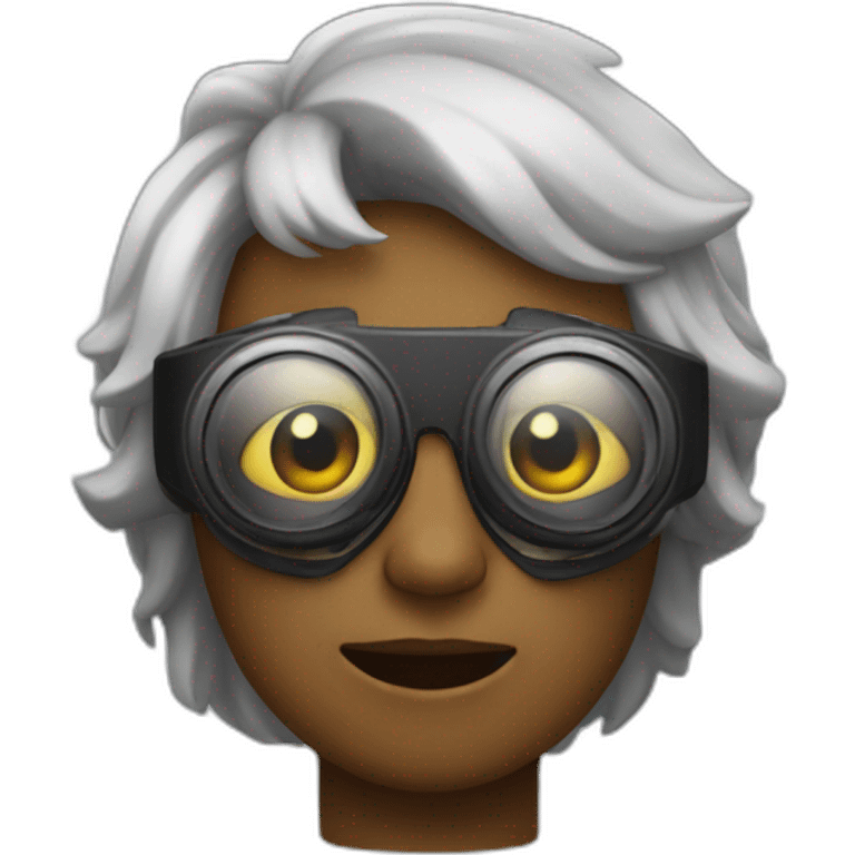 Imoje with apple goggles emoji